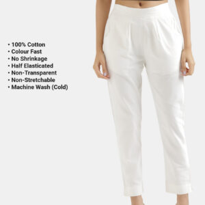 White-Full White Everyday Cotton Pants