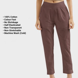 mauve-brown Mauve Brown Everyday Cotton Pants