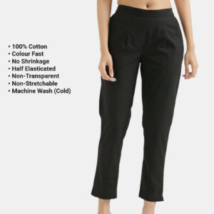 Black-Full Black Everyday Cotton Pants