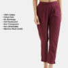 Wine Everyday Cotton Pants