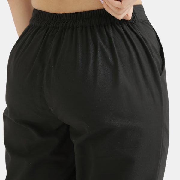 Black-Bk Black Everyday Cotton Pants