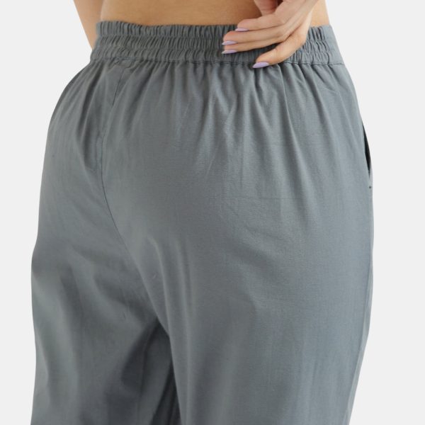 Cement Gray Everyday Cotton Pants